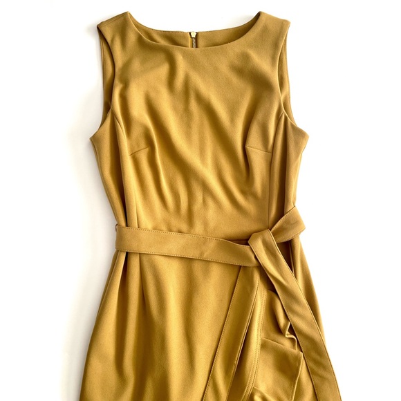 Calvin Klein Dresses Calvin Klein Midi Dress In Mustard Yellow